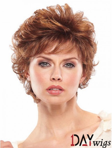 Short Wavy Capless Wigs For Women