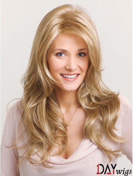 Incredible Blonde Wavy Layered Capless Long Wigs
