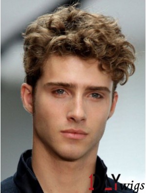 Fashion Blonde Synthetic Wavy Capless Short Boycuts Buy Men Wigs Online