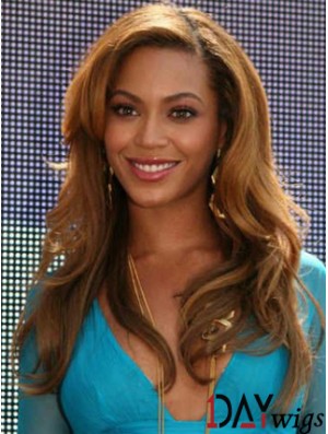 Brown Long Wavy Without Bangs Full Lace 20 inch  Wigs