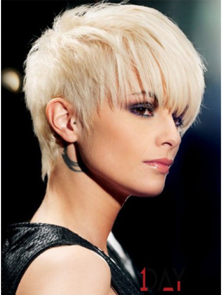 The Wig Store Plattinum Color Capless Short Length Boycuts