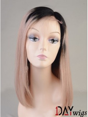 Long Straight Without Bangs Full Lace 14 inch Best Black Women Wigs