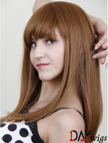 With Bangs Long Auburn UK Cheap Wigs