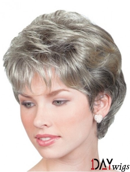 Wigs For Elderly Lady UK With Lace Front Chin Length