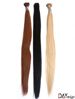 Straight Remy Real Hair Auburn Hairstyles Weft Extensions