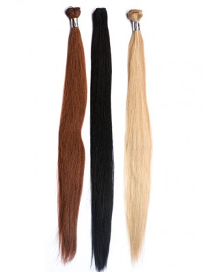 Straight Remy Real Hair Auburn Hairstyles Weft Extensions