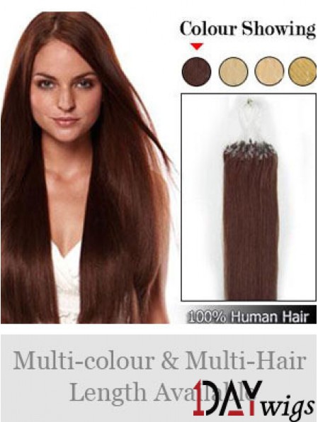 Online Auburn Straight Micro Loop Ring Hair Extensions