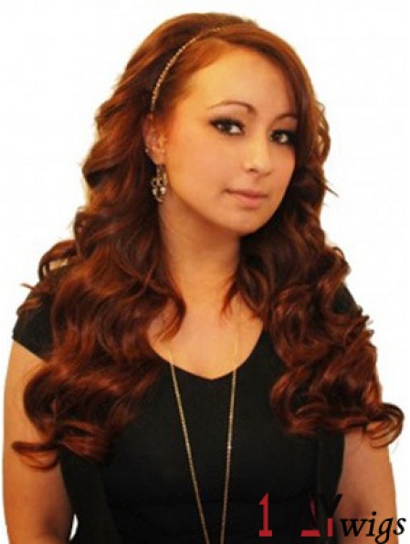 Wavy Remy Real Hair Auburn Gorgeous Weft Extensions
