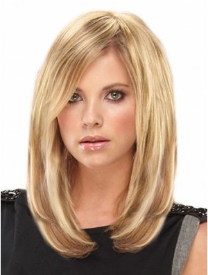 Amazing Blonde Straight Remy Real Hair Clip In Hair Extensions
