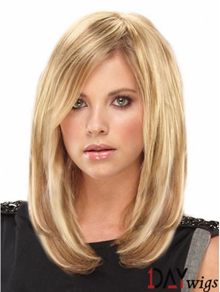Amazing Blonde Straight Remy Real Hair Clip In Hair Extensions