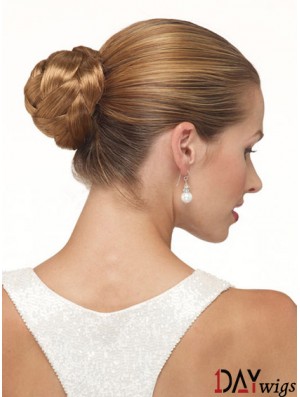 Brown Clip In Hair Buns