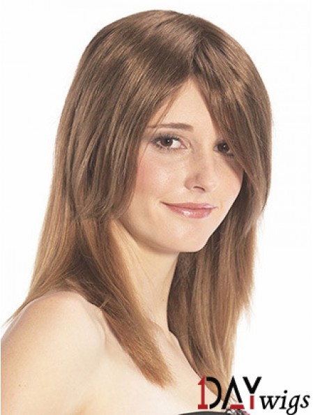 Straight Auburn Designed Remy Real Hair Half Wigs