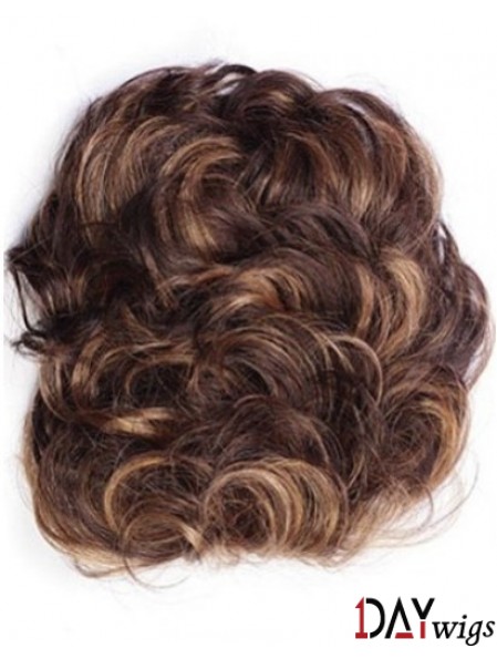 Good Auburn Curly Remy Real Hair Clip In Hairpieces