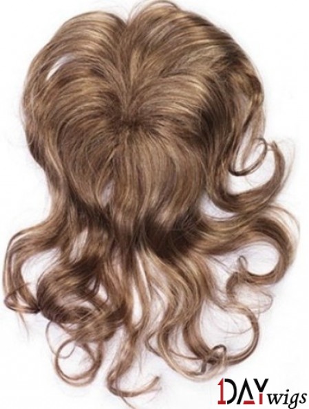 Clip In Hairpieces With Synthettic Wavy Style Brown Color