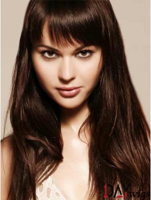 Remy Real Hair Auburn Fringe Extensions