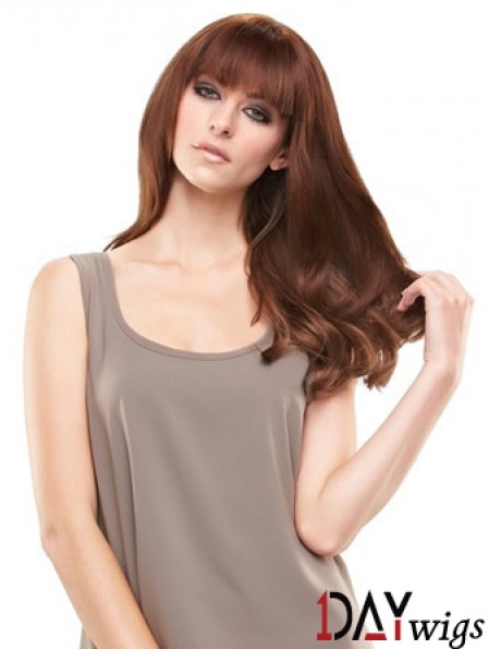 Modern Auburn Straight Remy Real Hair Clip In Hairpieces