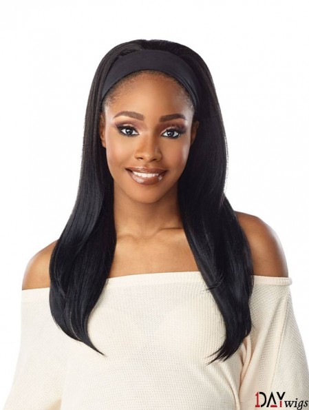 Classic Straight Synthetic Headband Wig For Any Occasion