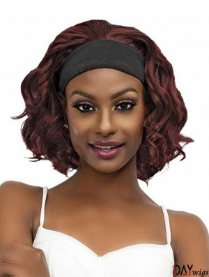 Curly Wavy Wig Crescent Band Premium Synthetic Wig