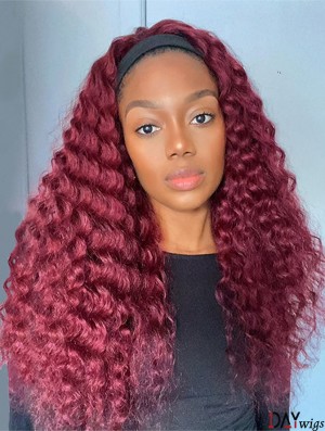 Sugar Plum Color Deep Wave Headband Wig