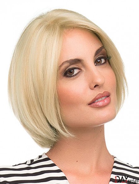 Chin Length Blonde Fashion 10 inch Straight Bob Wigs