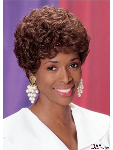 African American Hair Wigs Classic Cut Auburn Color Short Length