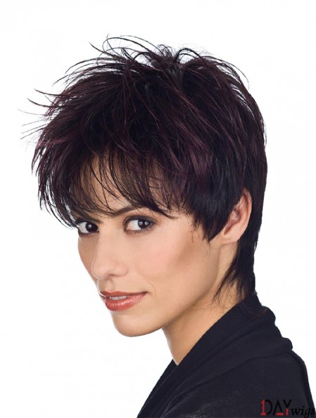 Straight Boycuts 5 inch Auburn Online Synthetic Wigs