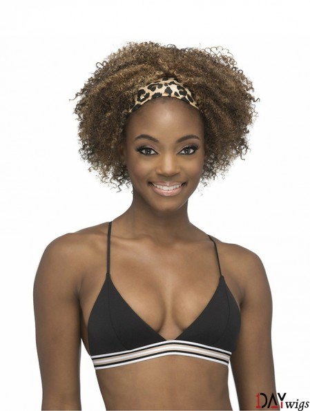 Youthful And Fun Curly Synthetic Fullcap Headband Wig